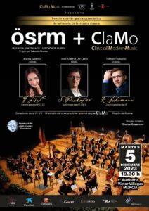 Concert of the Winners of the International Piano Competition Clamo Music and the Symphony Orchestra of the Region of Murcia OSRM.
