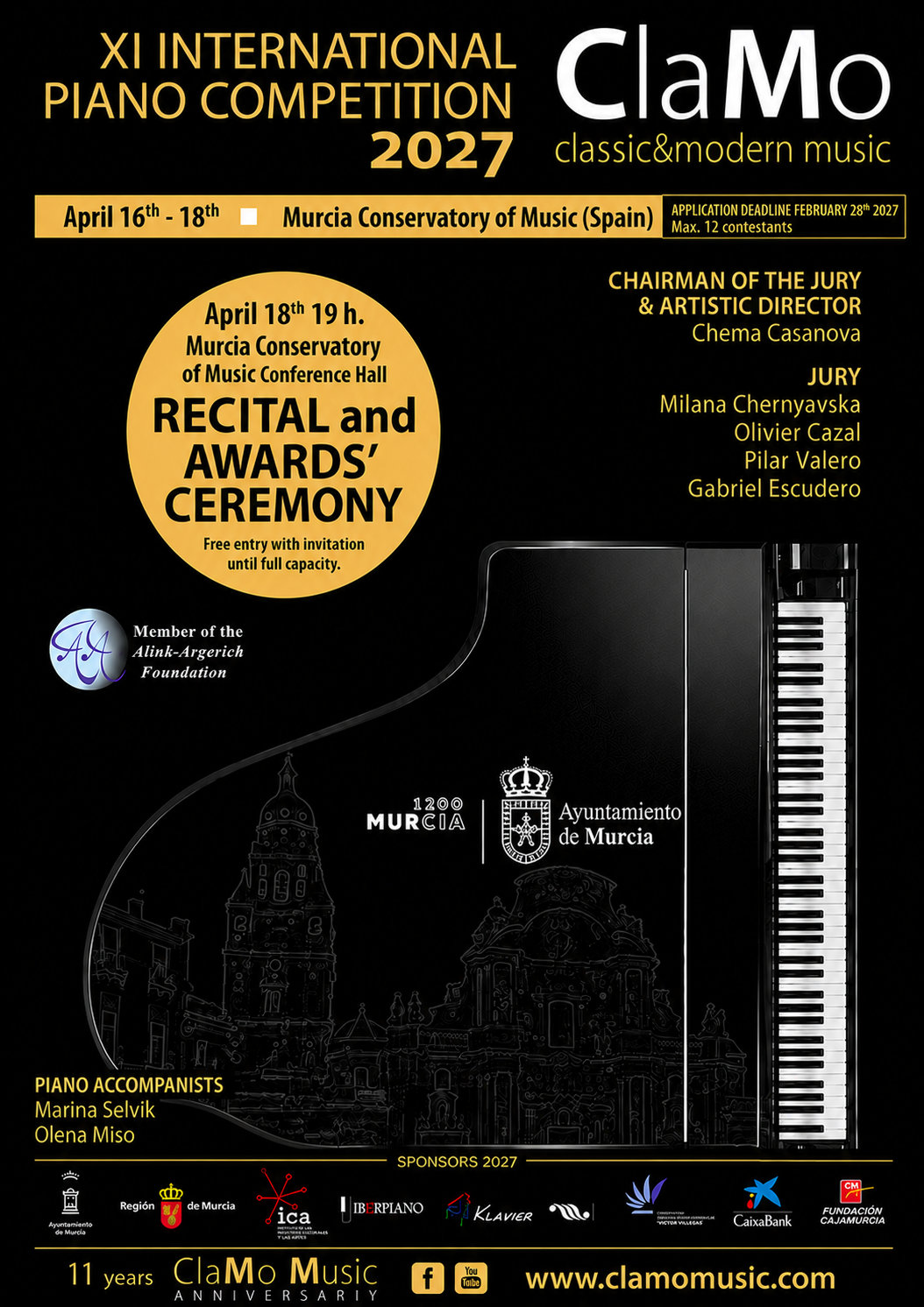 X Clamo Music International Piano Competition - City of Murcia 2025
