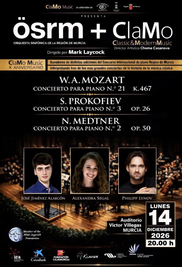 ClaMo Music Celebrates Its 12th Anniversary with Three Piano Concertos